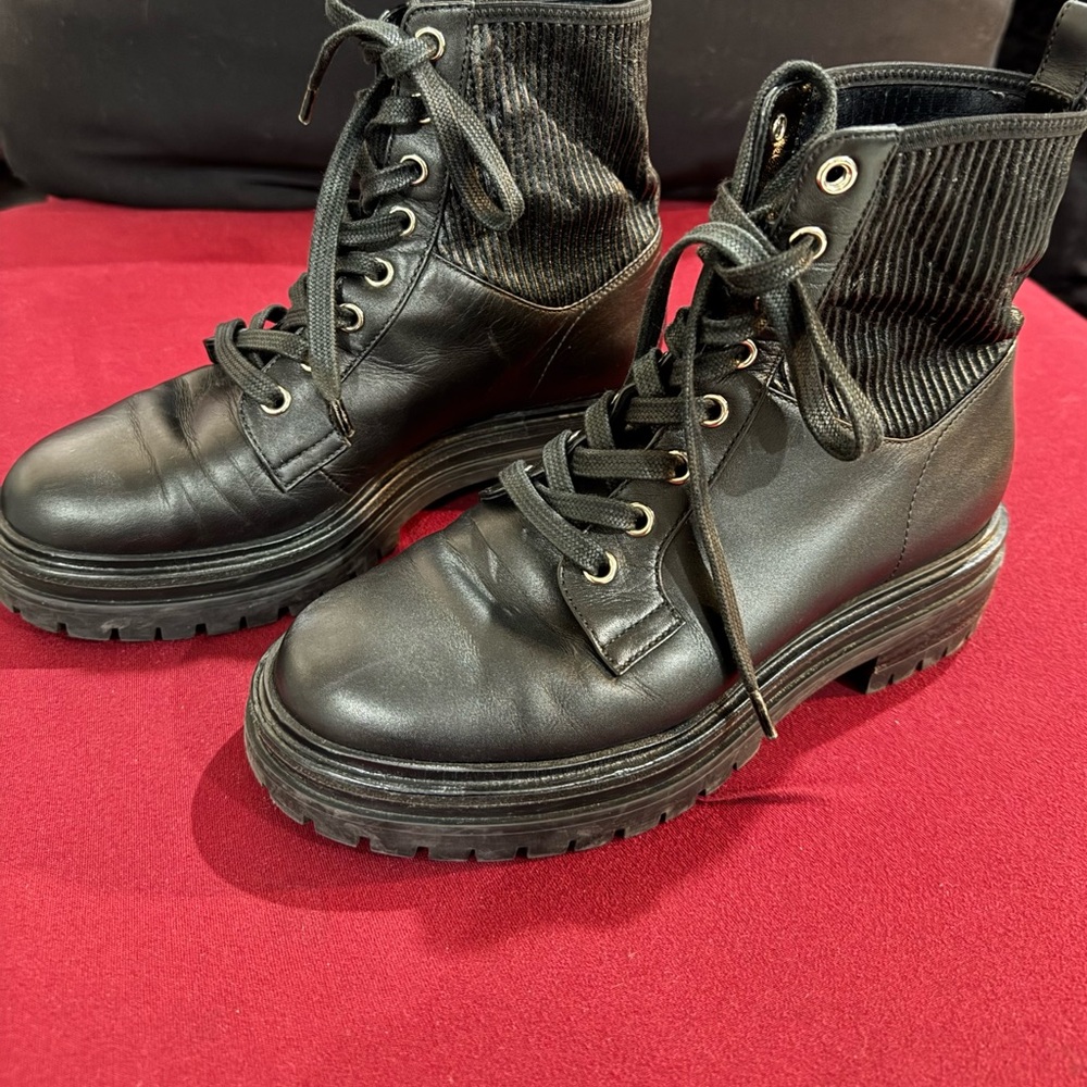 Gianvito Rossi Black Lace-Up Men's Boots
